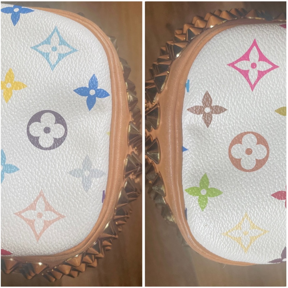 🏆LV Takashi Murakami Chrissie MM multicolor bag, Brass chain straps Limited Edt - Picture 13 of 14